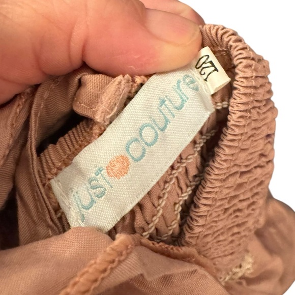 Just Couture Dusty Rose Lace Front Bubble Romper 5T - Picture 2 of 7